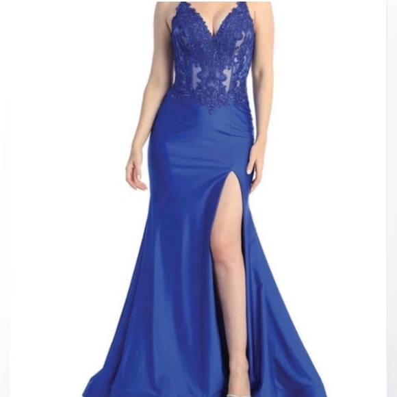 royal blue formal prom/homecoming dress - Picture 2 of 5